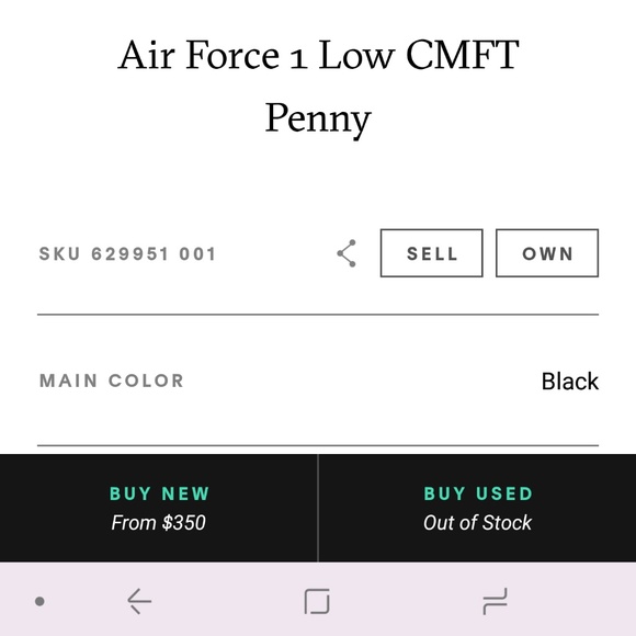 SOLD.Rare!!!   Nike Air Force 1 Low Penny size 9.5 - Picture 8 of 8